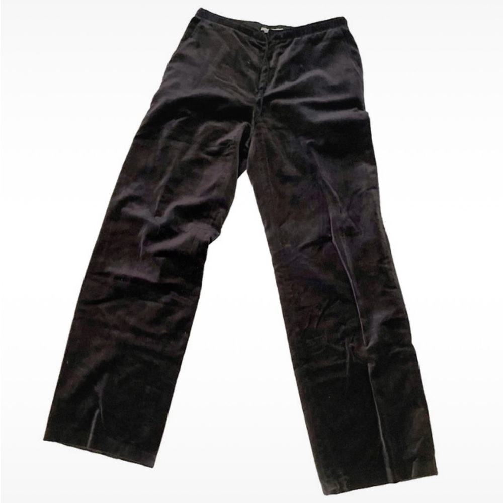 J.Crew Black Velvet Drawstring Pants Size 2